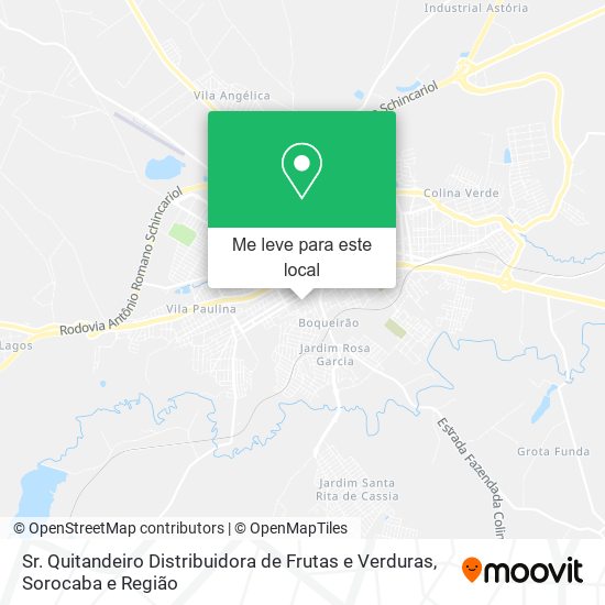 Sr. Quitandeiro Distribuidora de Frutas e Verduras mapa