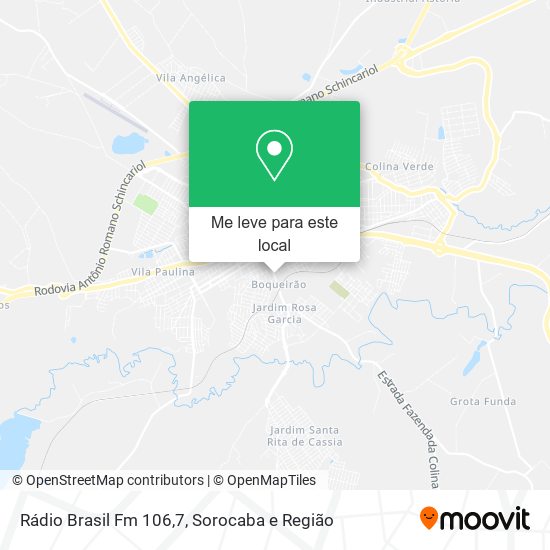 Rádio Brasil Fm 106,7 mapa