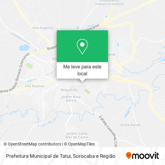 Prefeitura Municipal de Tatui mapa