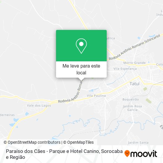 Paraíso dos Cães - Parque e Hotel Canino mapa