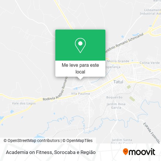 Academia on Fitness mapa