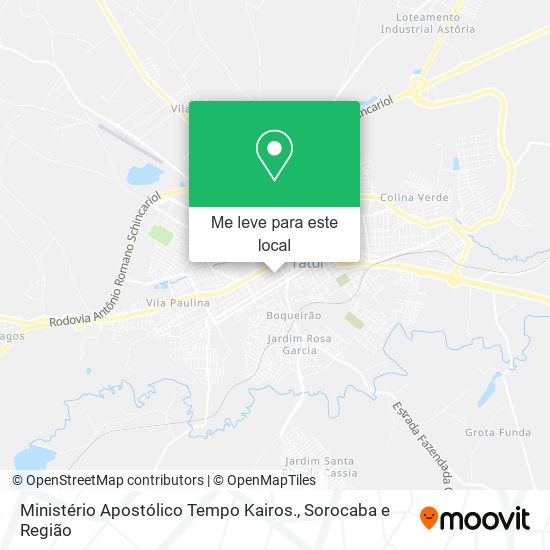 Ministério Apostólico Tempo Kairos. mapa