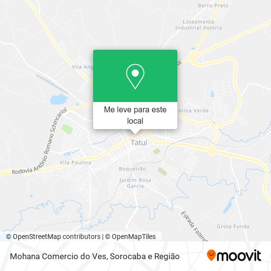 Mohana Comercio do Ves mapa