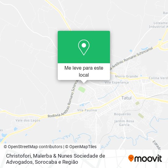 Christofori, Malerba & Nunes Sociedade de Advogados mapa