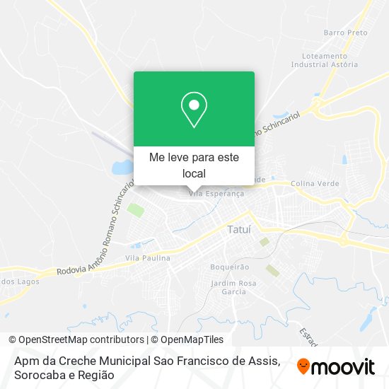 Apm da Creche Municipal Sao Francisco de Assis mapa