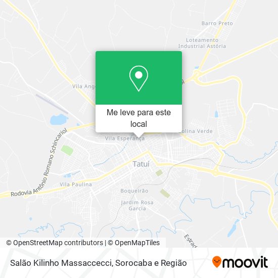 Salão Kilinho Massaccecci mapa