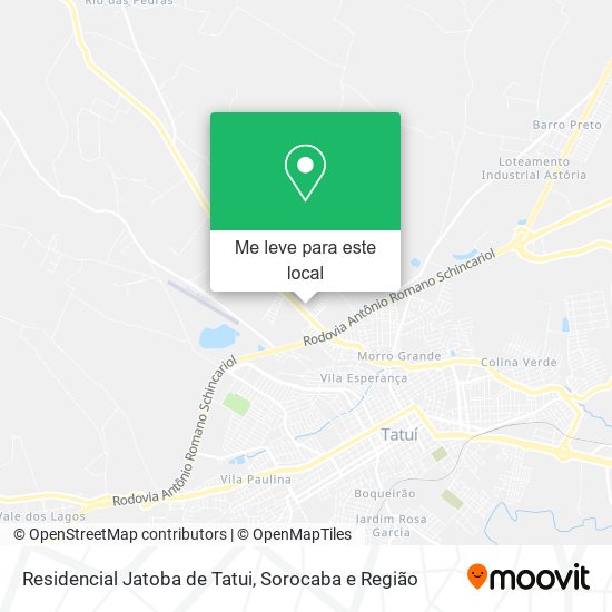 Residencial Jatoba de Tatui mapa