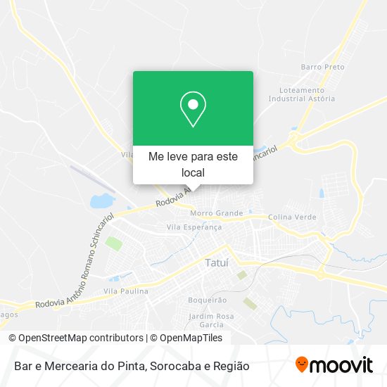 Bar e Mercearia do Pinta mapa