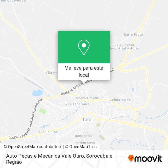 Auto Peças e Mecânica Vale Ouro mapa