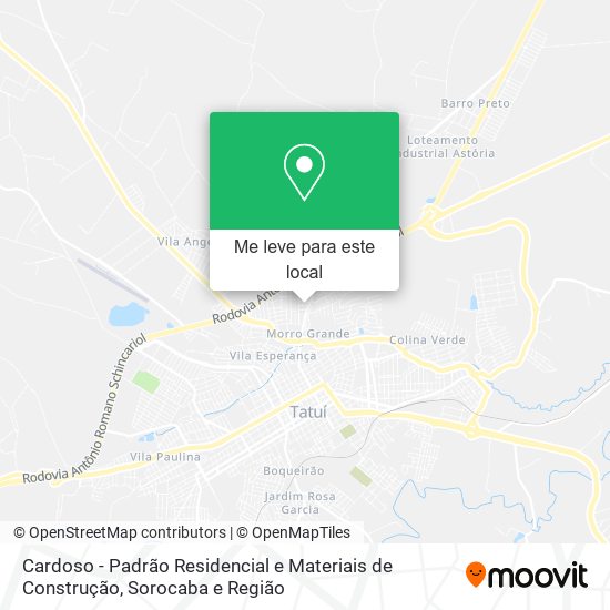 Cardoso - Padrão Residencial e Materiais de Construção mapa