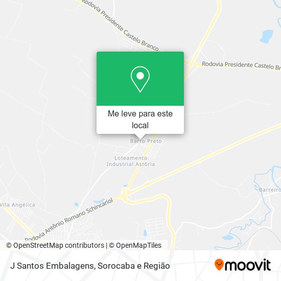 J Santos Embalagens mapa