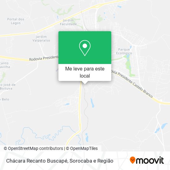 Chácara Recanto Buscapé mapa