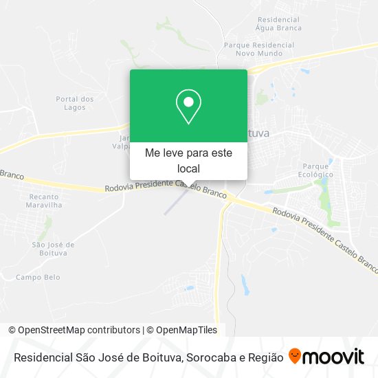 Residencial São José de Boituva mapa