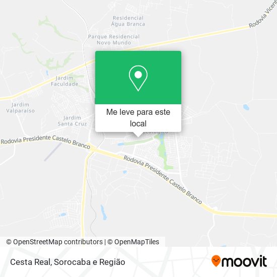 Cesta Real mapa