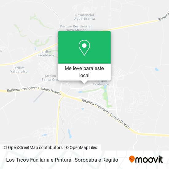 Los Ticos Funilaria e Pintura. mapa