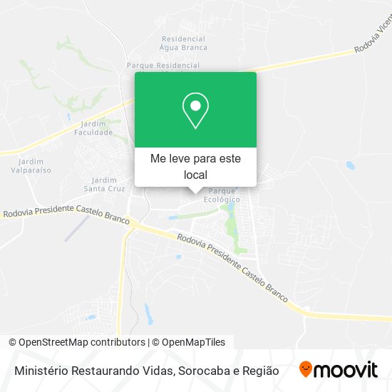 Ministério Restaurando Vidas mapa