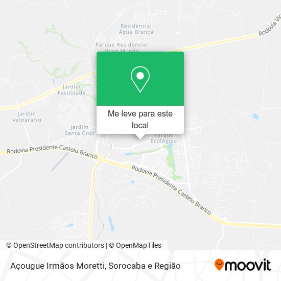 Açougue Irmãos Moretti mapa