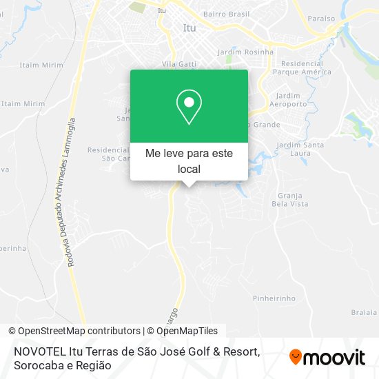 NOVOTEL Itu Terras de São José Golf & Resort mapa