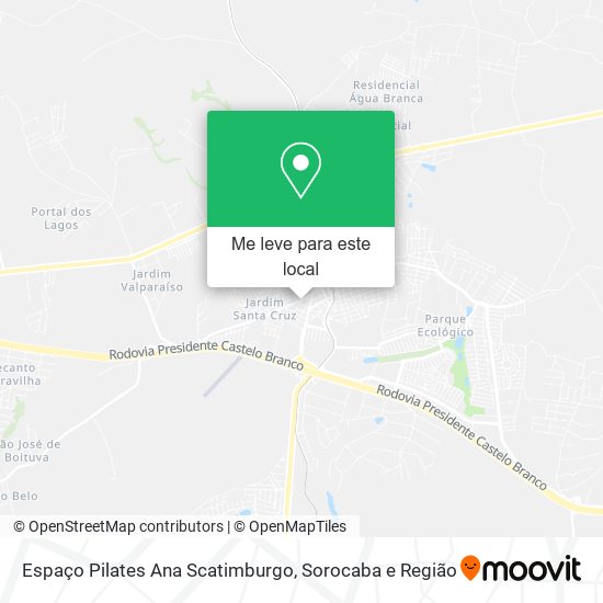 Espaço Pilates Ana Scatimburgo mapa