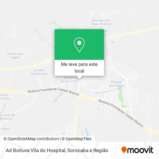 Ad Boituva Vila do Hospital mapa