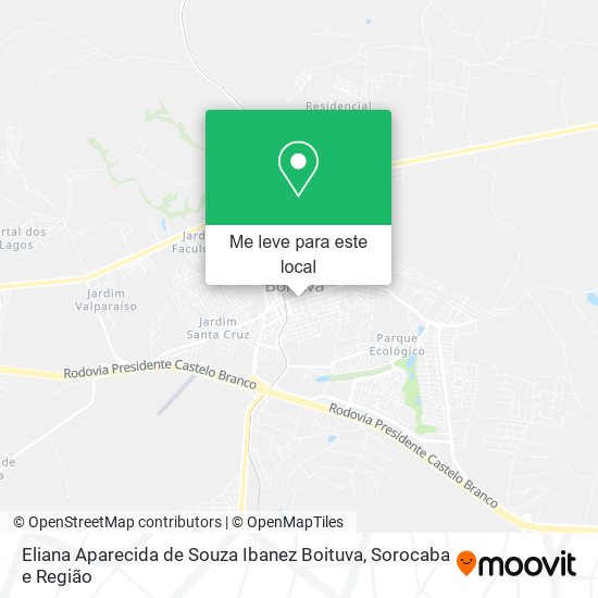 Eliana Aparecida de Souza Ibanez Boituva mapa