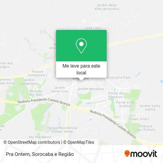 Pra Ontem mapa