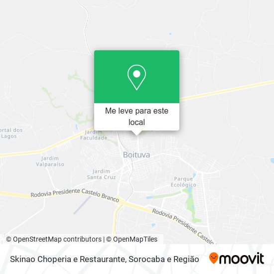 Skinao Choperia e Restaurante mapa