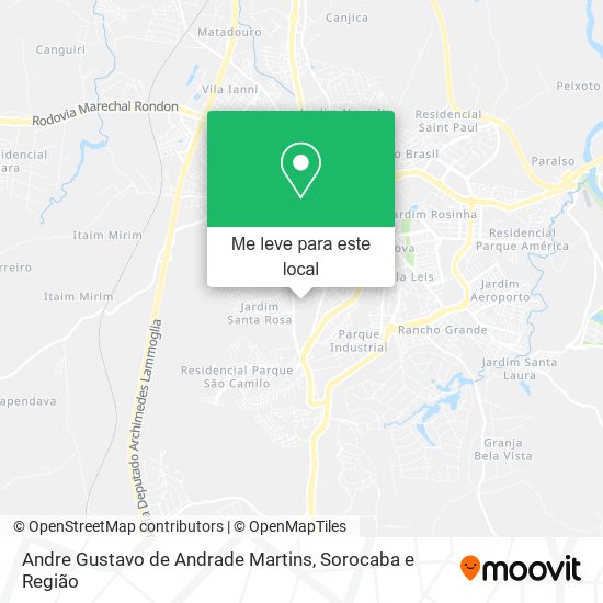 Andre Gustavo de Andrade Martins mapa