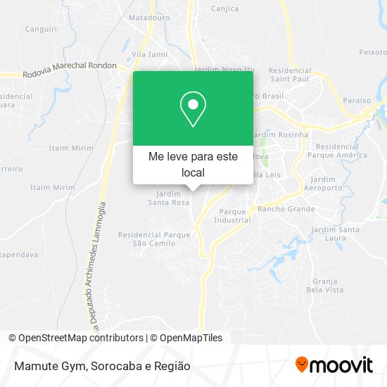 Mamute Gym mapa