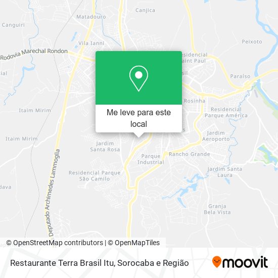 Restaurante Terra Brasil Itu mapa