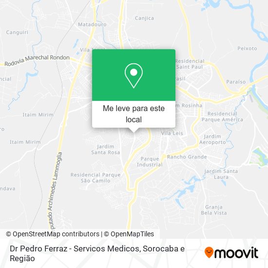 Dr Pedro Ferraz - Servicos Medicos mapa