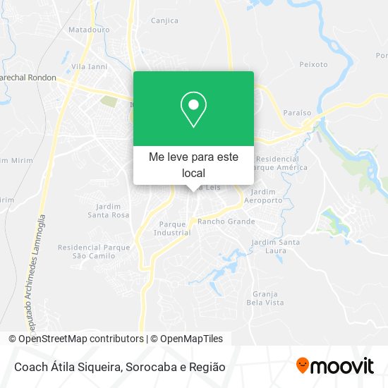 Coach Átila Siqueira mapa