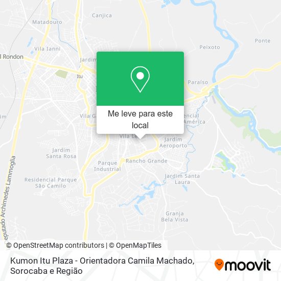 Kumon Itu Plaza - Orientadora Camila Machado mapa