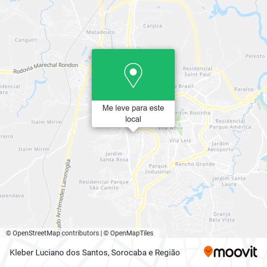 Kleber Luciano dos Santos mapa