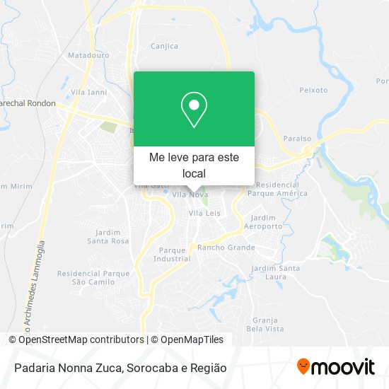 Padaria Nonna Zuca mapa