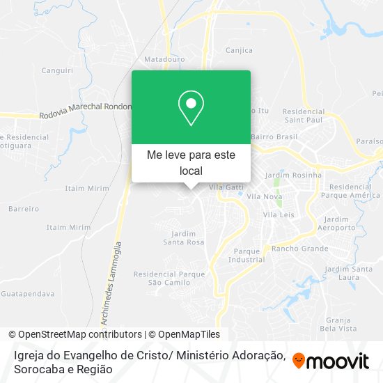 Igreja do Evangelho de Cristo/ Ministério Adoração mapa
