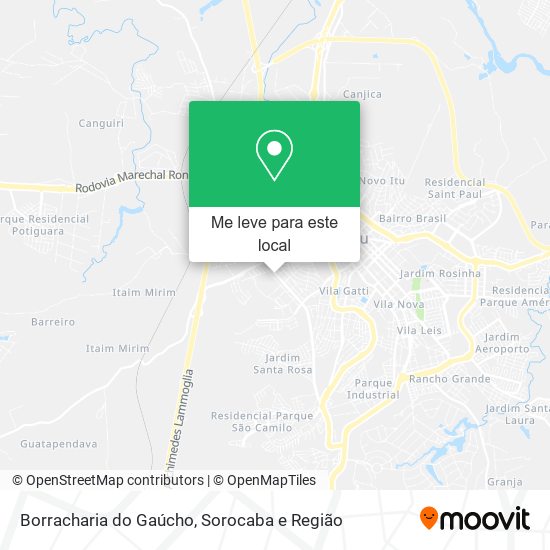 Borracharia do Gaúcho mapa