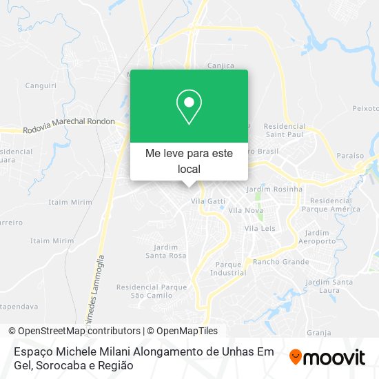 Espaço Michele Milani Alongamento de Unhas Em Gel mapa