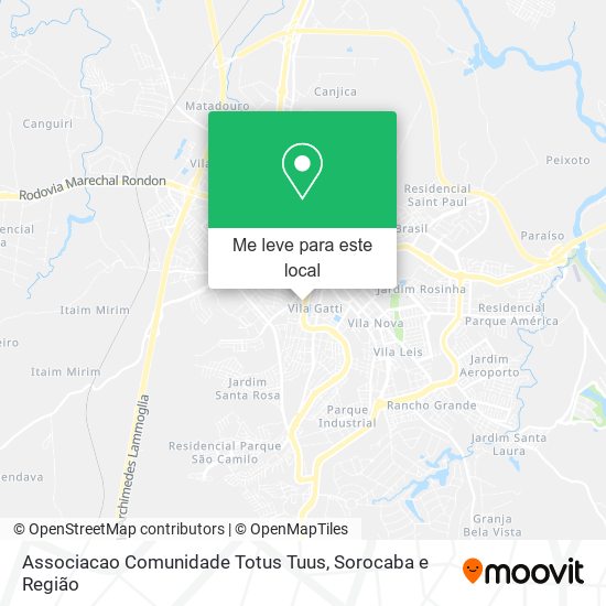 Associacao Comunidade Totus Tuus mapa