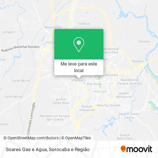Soares Gas e Agua mapa