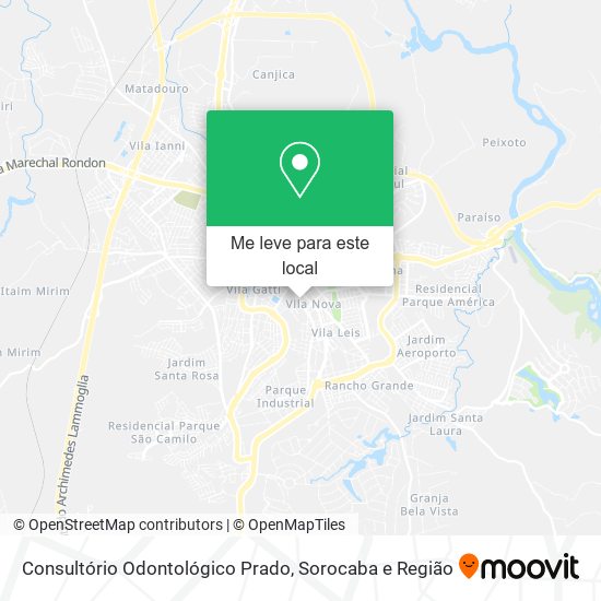 Consultório Odontológico Prado mapa