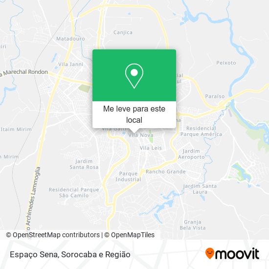 Espaço Sena mapa