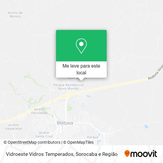 Vidroeste Vidros Temperados mapa