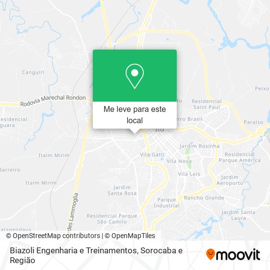 Biazoli Engenharia e Treinamentos mapa