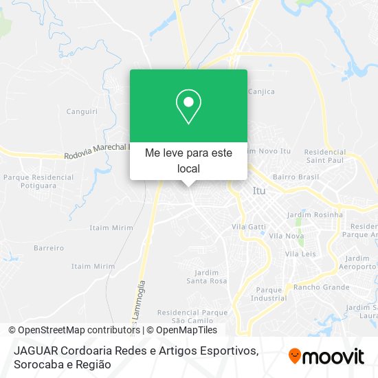 JAGUAR Cordoaria Redes e Artigos Esportivos mapa