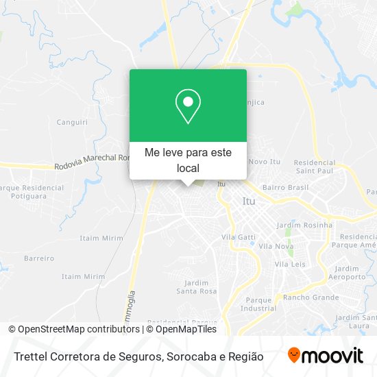 Trettel Corretora de Seguros mapa