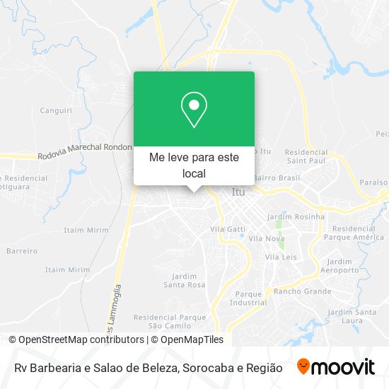 Rv Barbearia e Salao de Beleza mapa