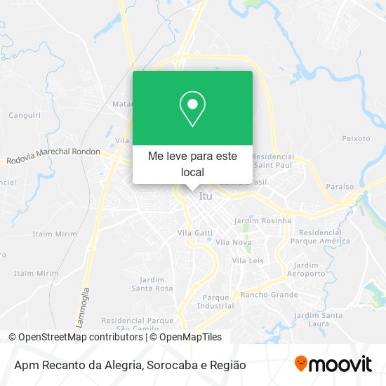 Apm Recanto da Alegria mapa