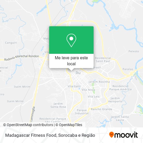 Madagascar Fitness Food mapa