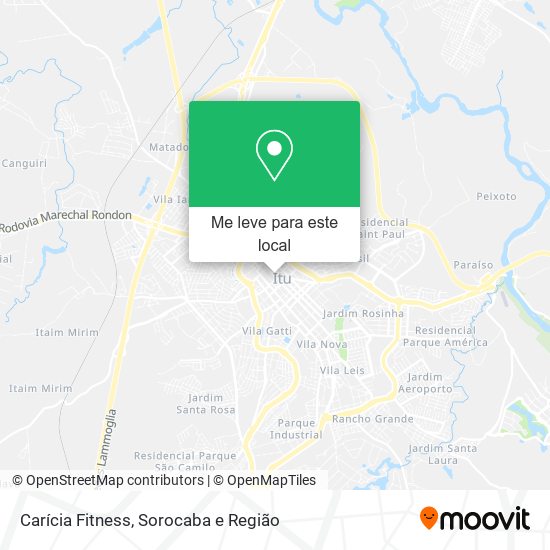 Carícia Fitness mapa